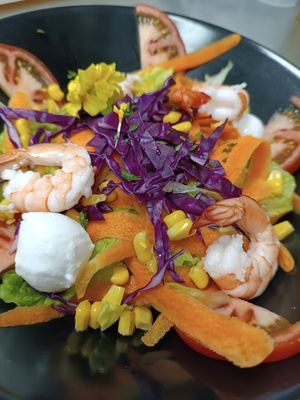 ensalada gambas