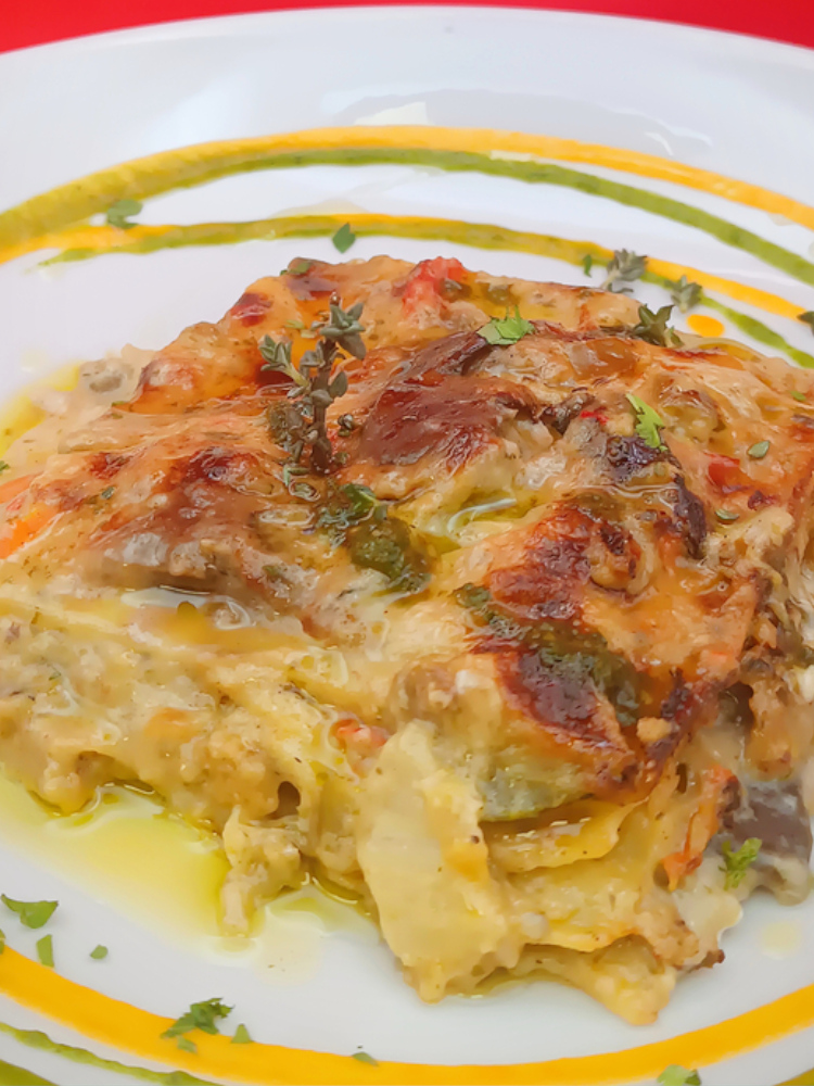 lasagna verduras